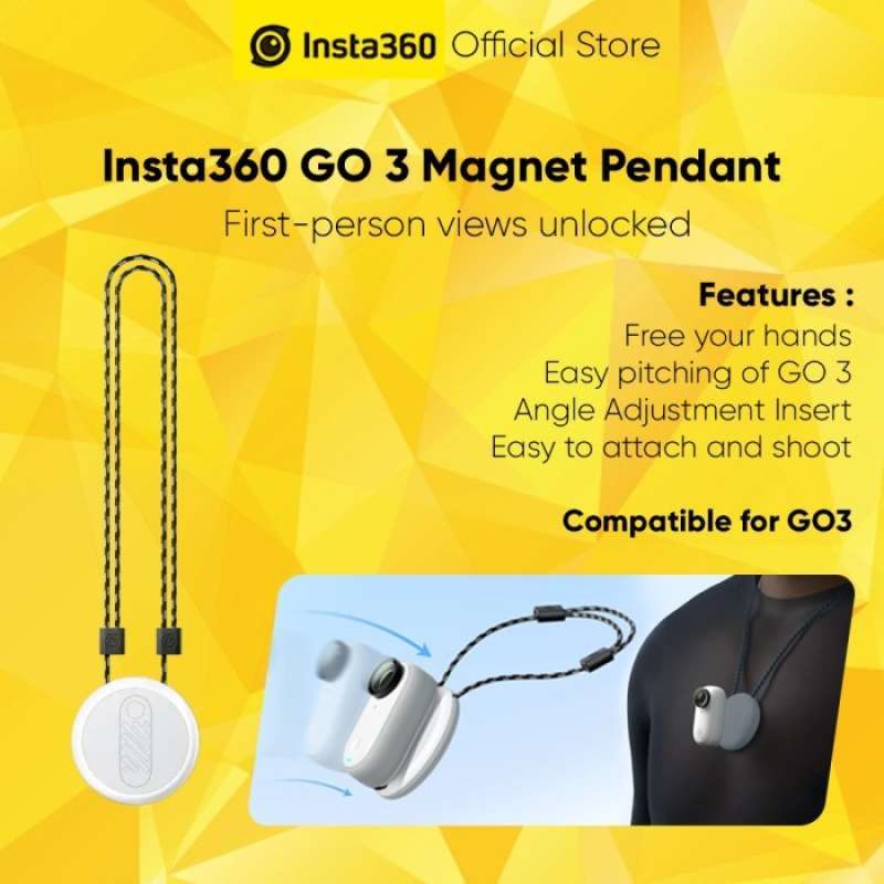Jual Insta360 Go 3 Magnet Pendant Original Murah - Harga Diskon Mei ...