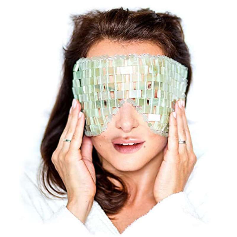 Promo Jade Weighted Eye Mask Cooling Healing Cold Under Eye Dark Circle