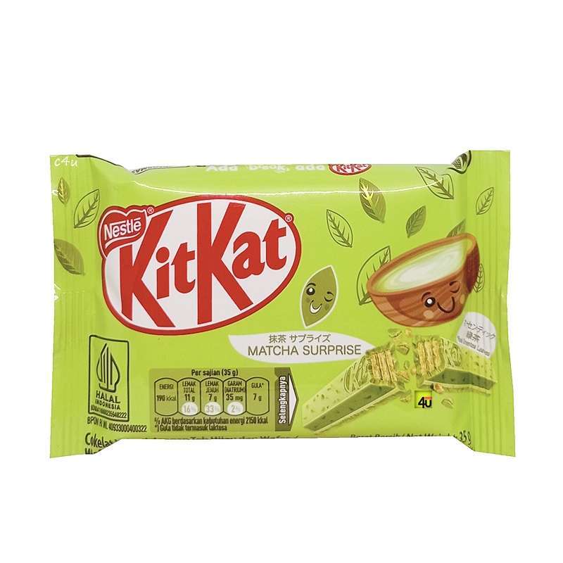 Jual Nestle Kit Kat Green Tea 4 F / Coklat Matcha Dengan Wafer 35Gr di