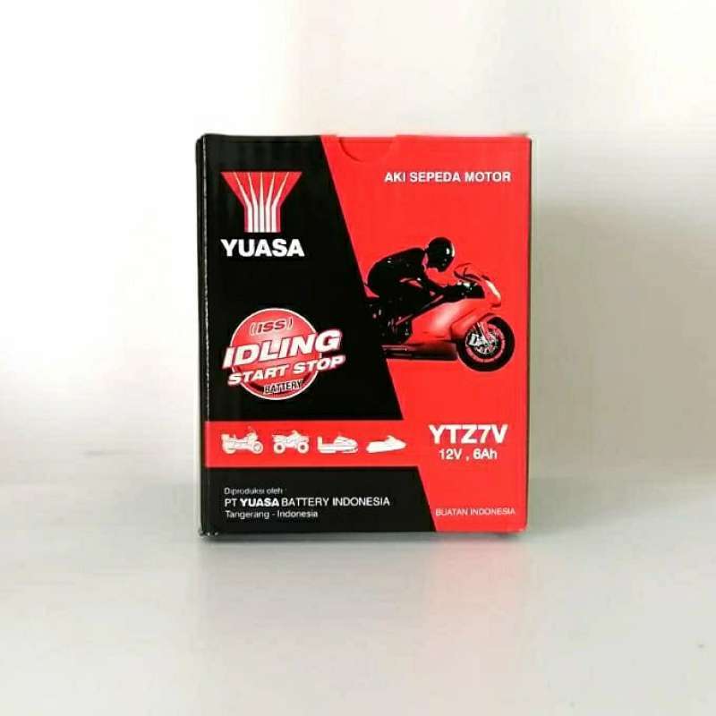 Jual Aki Original Yuasa YTZ7V untuk Yamaha NMAX, AEROX 155 Aki Kering