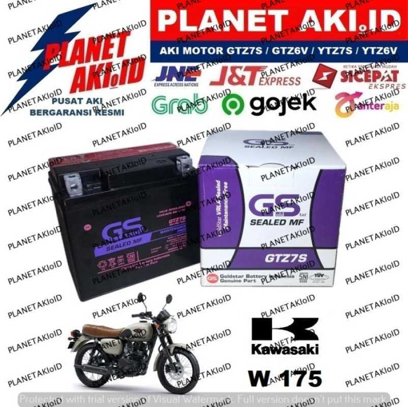 Promo Aki Motor Kawasaki W175 W 175 GTZ7S GS Y Accu Kering MF Diskon 23