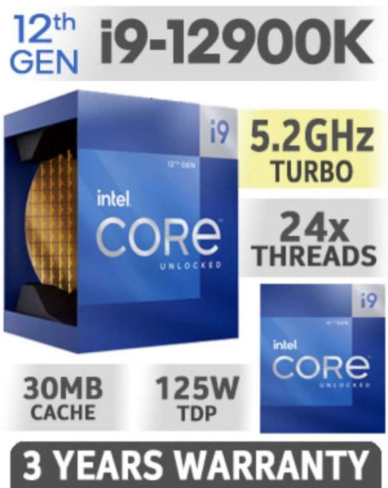 Promo Intel Core I9 12900k 16 Core 24 Threads Alder Lake - Lga1700 ...