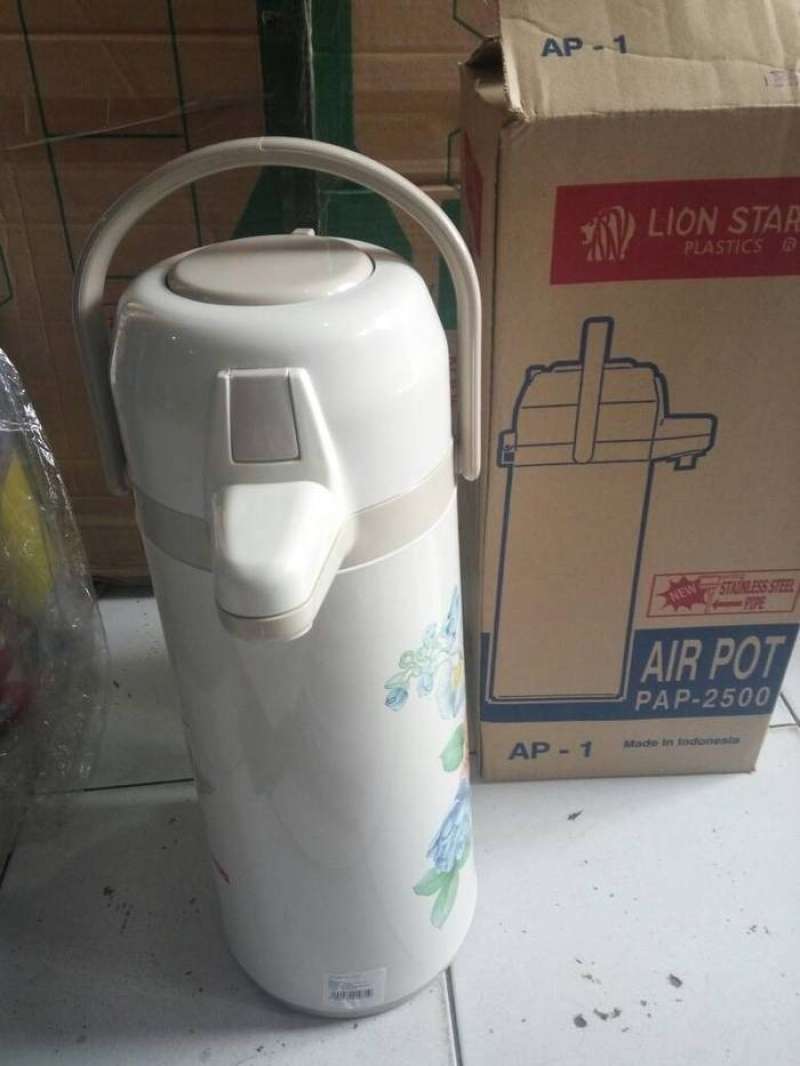 Promo New Termos Air Panas Pencet Lionstar Pap2500 Airpot Thermos 2.5
