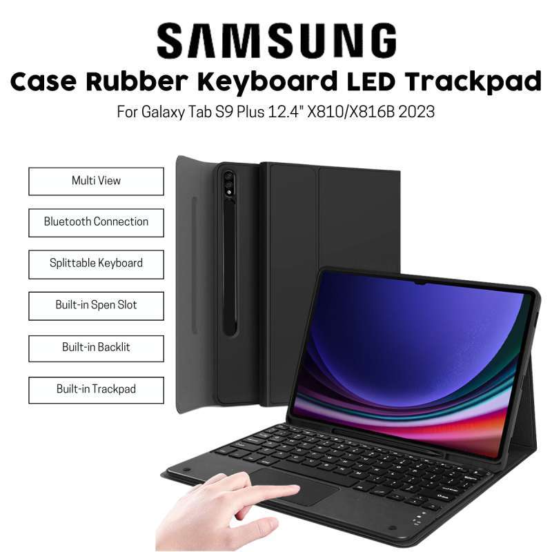 Jual Case Keyboard Touchpad Samsung Galaxy Tab S9 Plus 5G 12.4 inch