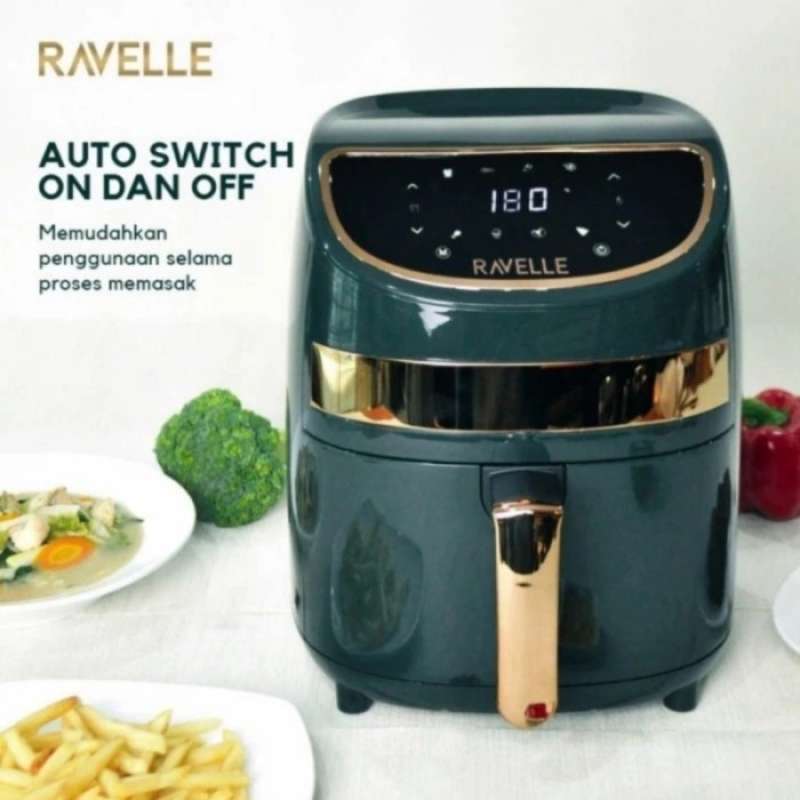 Jual Air Fryer RAVELLE Digital Low Watt 3.5L RAF 350 Masak Tanpa Minyak di Seller Super Hemart