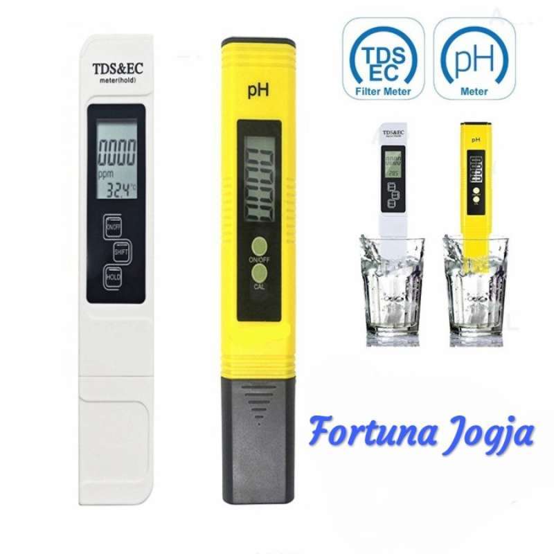 Promo Paket PH Meter Digital Otomatis Kalibrasi Dan TDS EC Meter