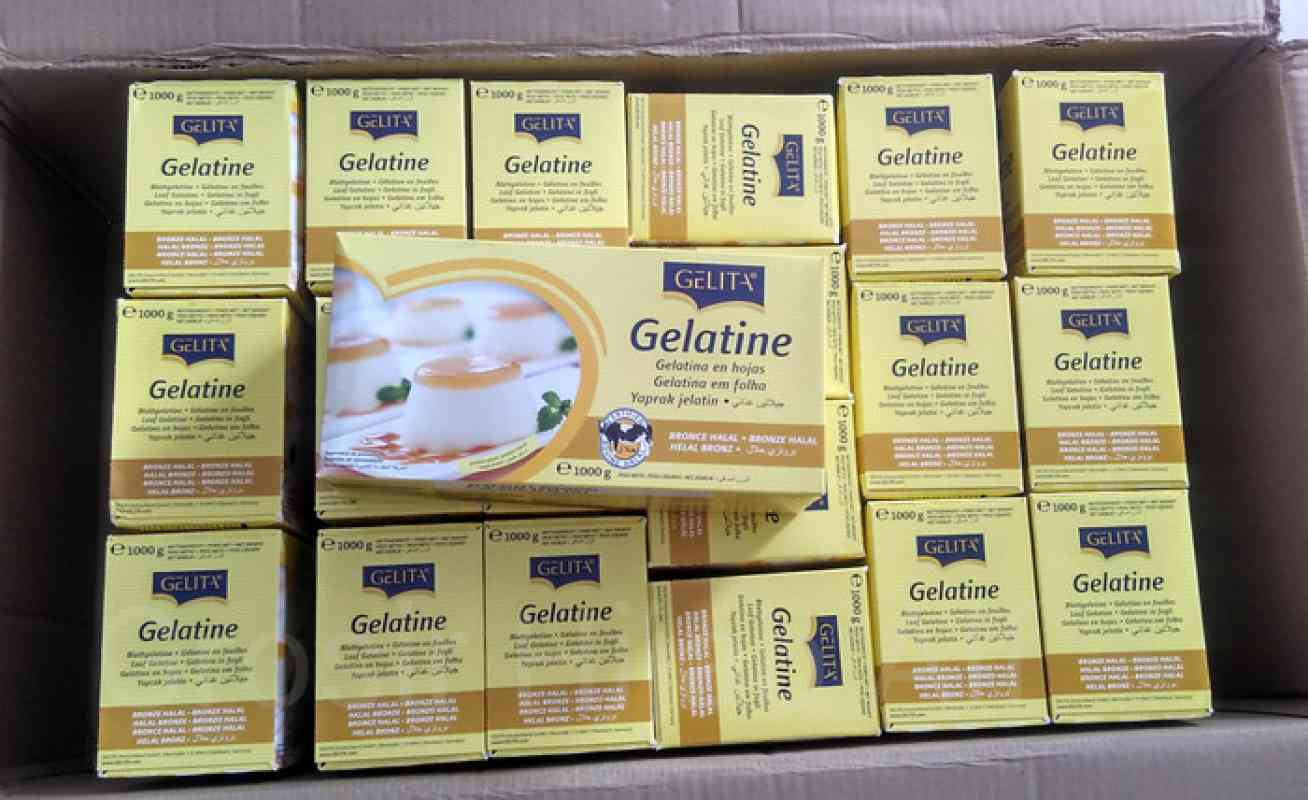 Promo Gelatin Lembaran Halal 15 lembar Gelatine Sheet Gelita Halal