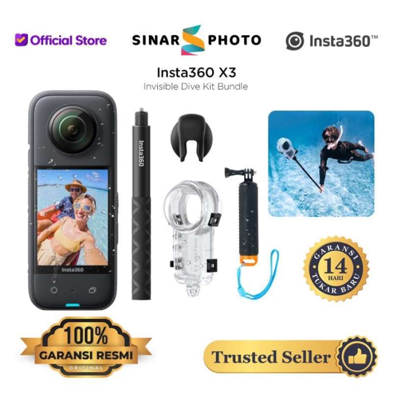Boîtier Étanche Invisible Dive Case Pour Insta360 X3 - Plongée & Sports Nautiques