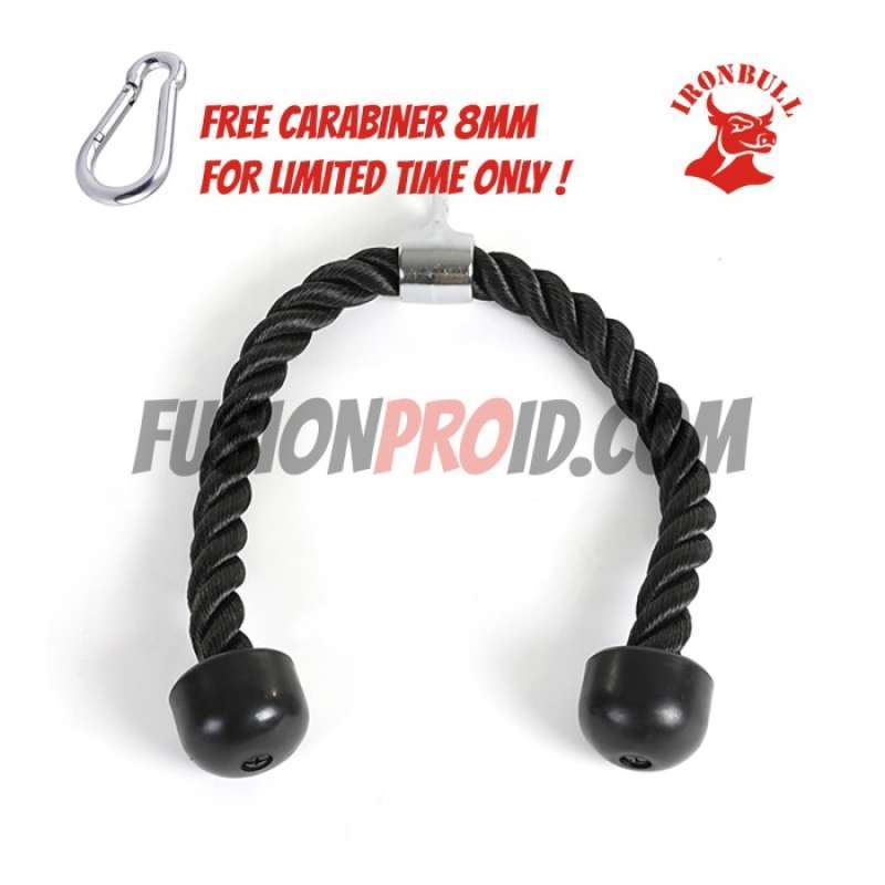 Promo TRICEPS ROPE HANDLE CABLE ATTACHMENT GYM FITNESS IRON BULL