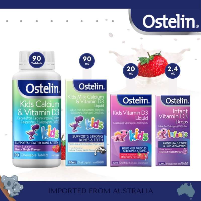 Promo OSTELIN KIDS CALCIUM & VITAMIN D3 90, OSTELIN KIDS VITAMIN D ...