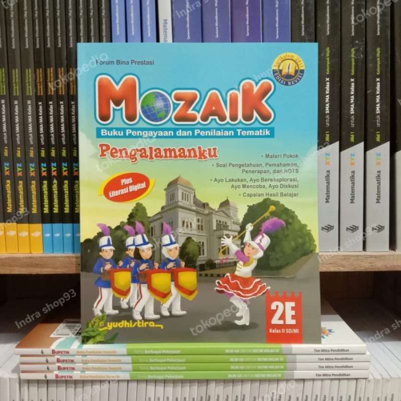 Promo Paket Buku Mozaik 2e 2f 2g 2h Kelas 2 SD K13 Revisi Yudhistira ...