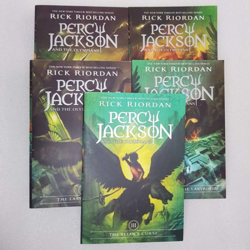 Promo 5 Books Percy Jackson And The Olympians Box Set English Story ...