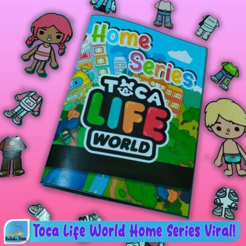 Promo VIRAL! Mainan Kertas Toca Life World HOME SERIES Quiet Book Paper