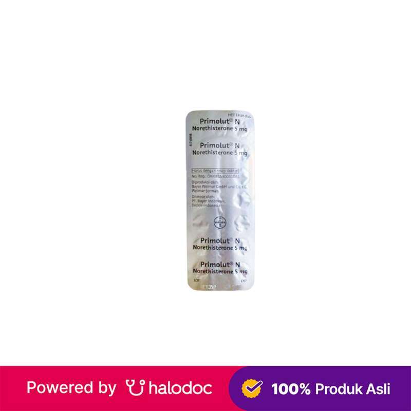 Jual Primolut N 5 Mg 15 Tablet Di Seller Apotek Halomedika Bsd - Ciater ...