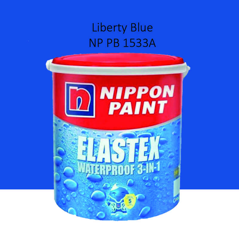 Jual Cat Elastex Waterproof 3in1 4kg Liberty Blue Np Pb 1533a Di