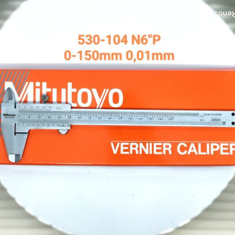 Promo VERNIER CALIPER MITUTOYO MANUAL 150mm (6) 530312 N6P Diskon 23