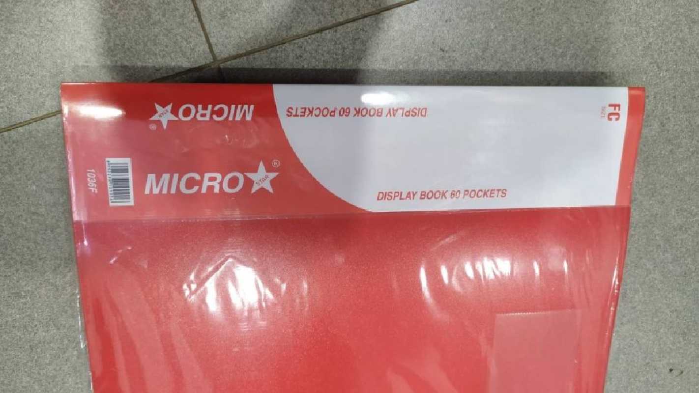 Jual Map Clear Holder / Display Book F4 Isi 60 Pocket Micro Star Di ...