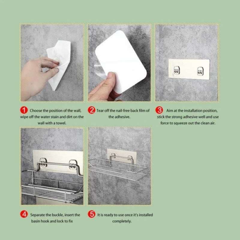 Promo Tempat Sabun Batang Dinding Kamar Mandi Tempel Rak Gantung Dapur