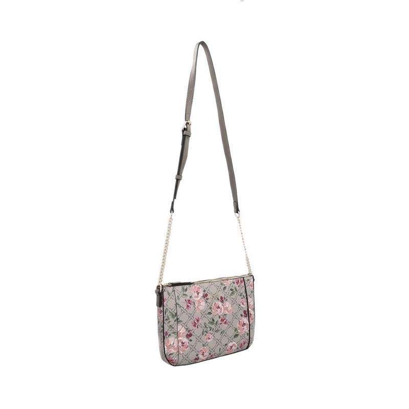 NINE WEST Women's Basil Crossbody Bag - Top Zip Black Purse | Compact & Stylish Designer Handbag