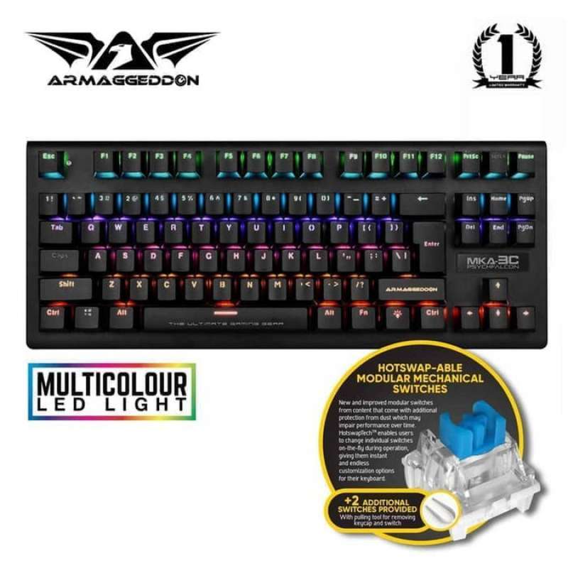 Promo Keyboard MKA 3C / Keyboard Mechanical TKL MKA 3C Diskon 23% di ...