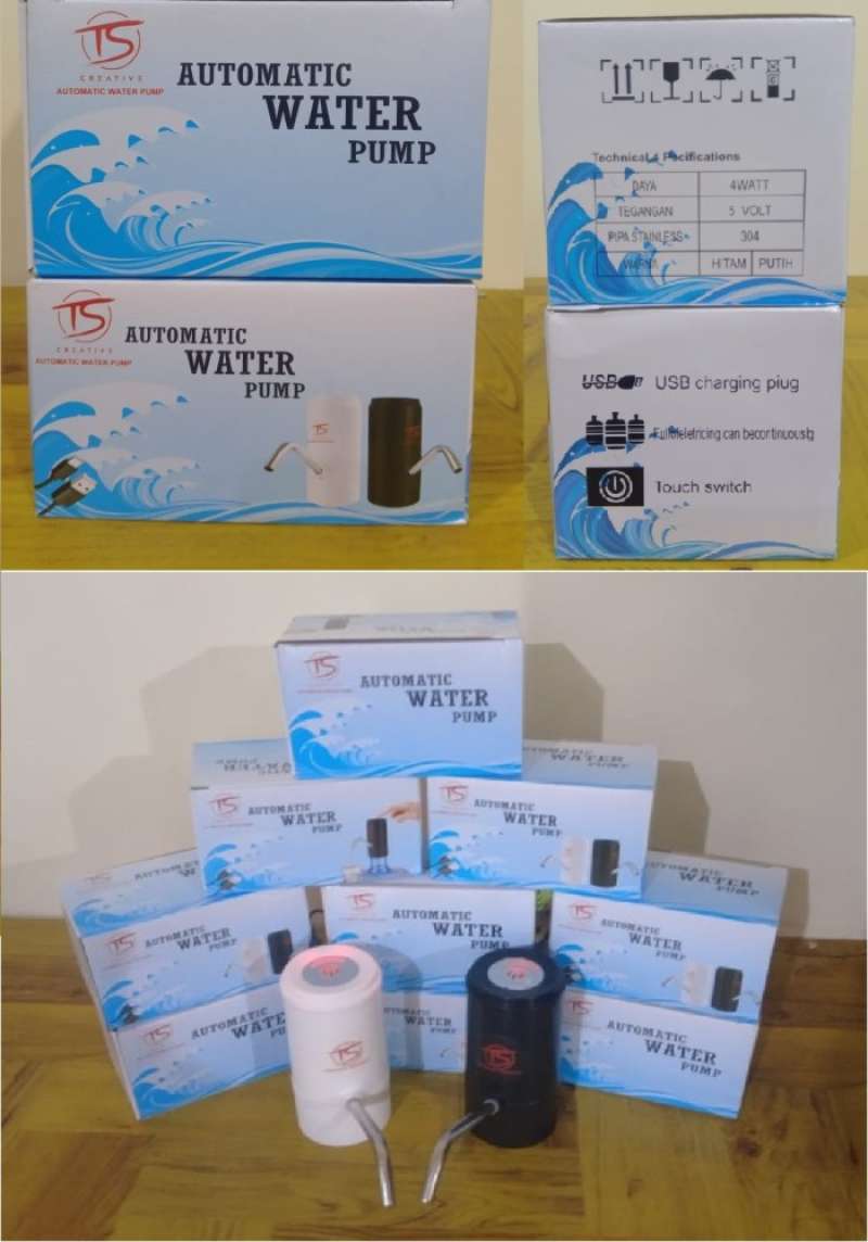 Jual POMPA AIR GALON DENGAN LED + TOUCH BUTTON & WIRELESS POMPA AIR