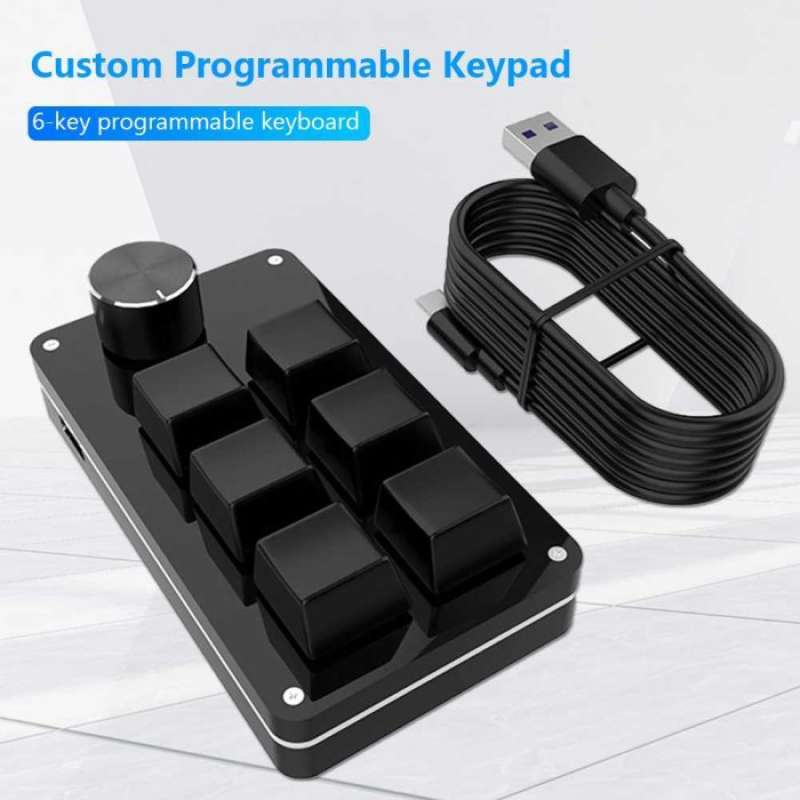 Promo 6 Key Mechanical Keyboard Bluetooth USB Gaming Shortcut - VD6B ...