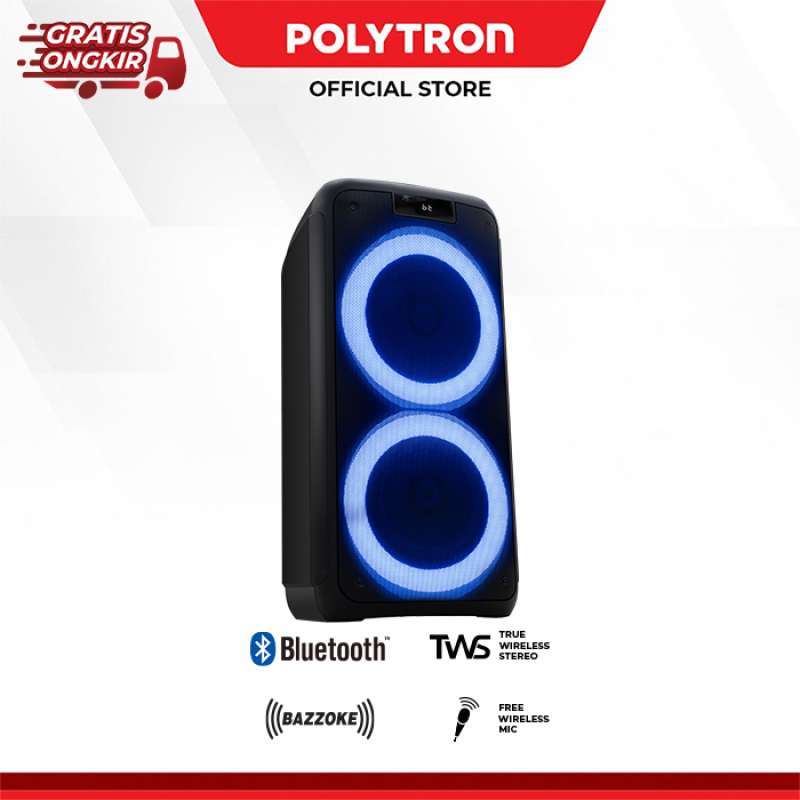 Jual Polytron Party Speaker Bluetooth Karaoke Portable Wireless Pps