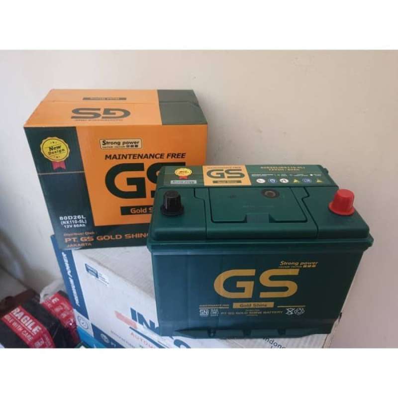 Promo Aki Mobil 80D26L GS MF(Pajero Sport,Fortuner innova Diesel,Triton