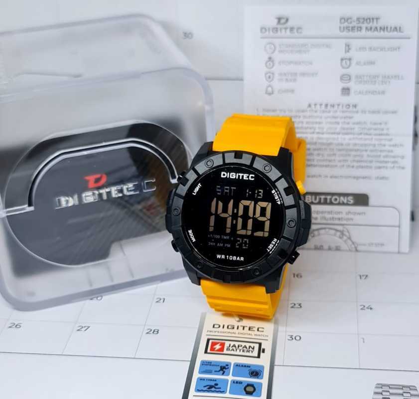 Promo Jam Tangan Digitec Dg-5201t Original Diskon 15% Di Seller 