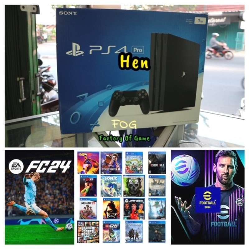 PS4 PRO 1 TB NEW REFOR SONY CFW HEN FULL BEBAS PILIH GAME MARKMARKET