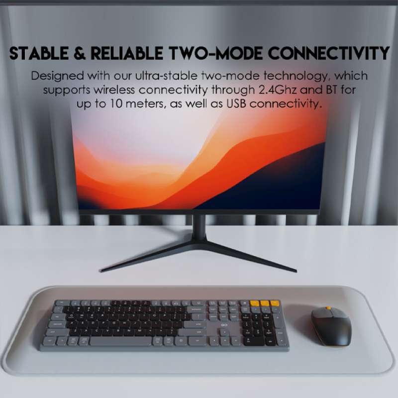Jual Fantech Keyboard Mouse GO POP WK895 Wireless 2 in 1 Portable ...
