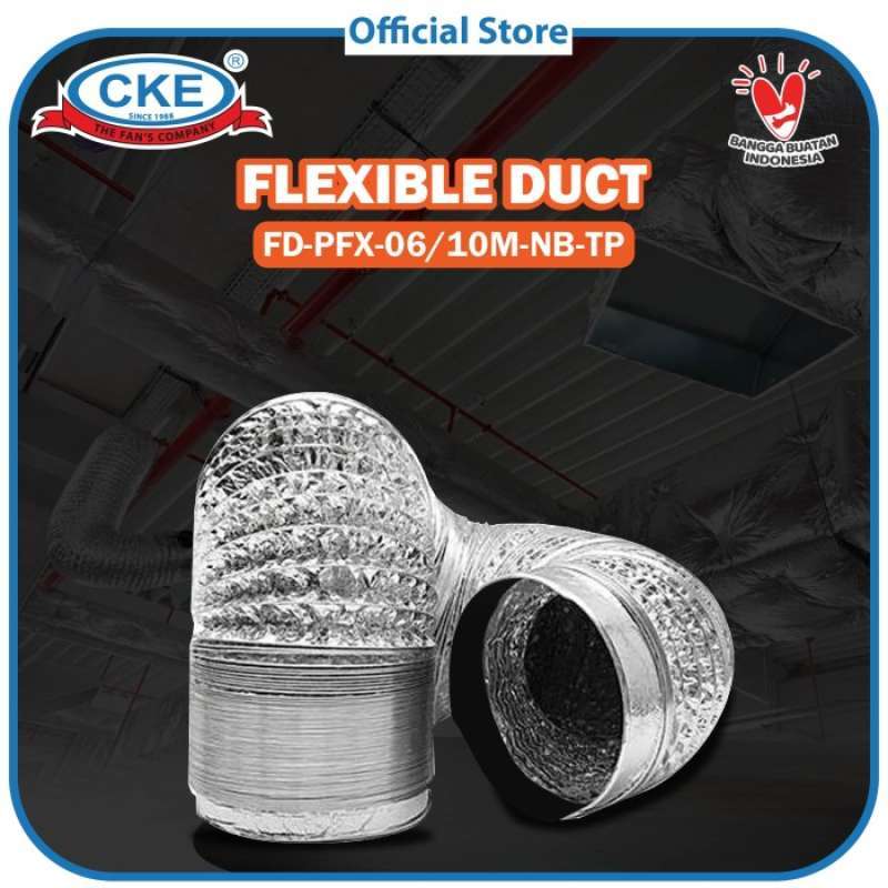 Promo Aluminium Selang Flexible Ducting Pipa Exhaust Fan 6 Inch 10