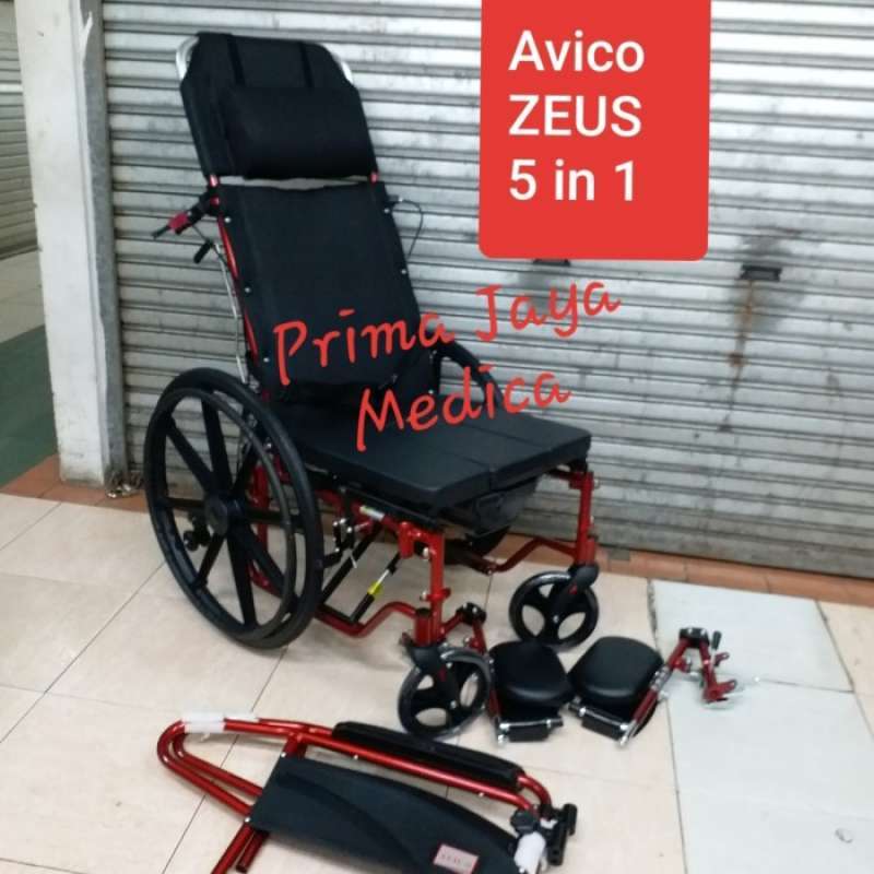 Promo KURSI RODA AVICO ZEUS 5 IN 1 RANGKA ALUMINIUM COMMODE REBAHAN ...