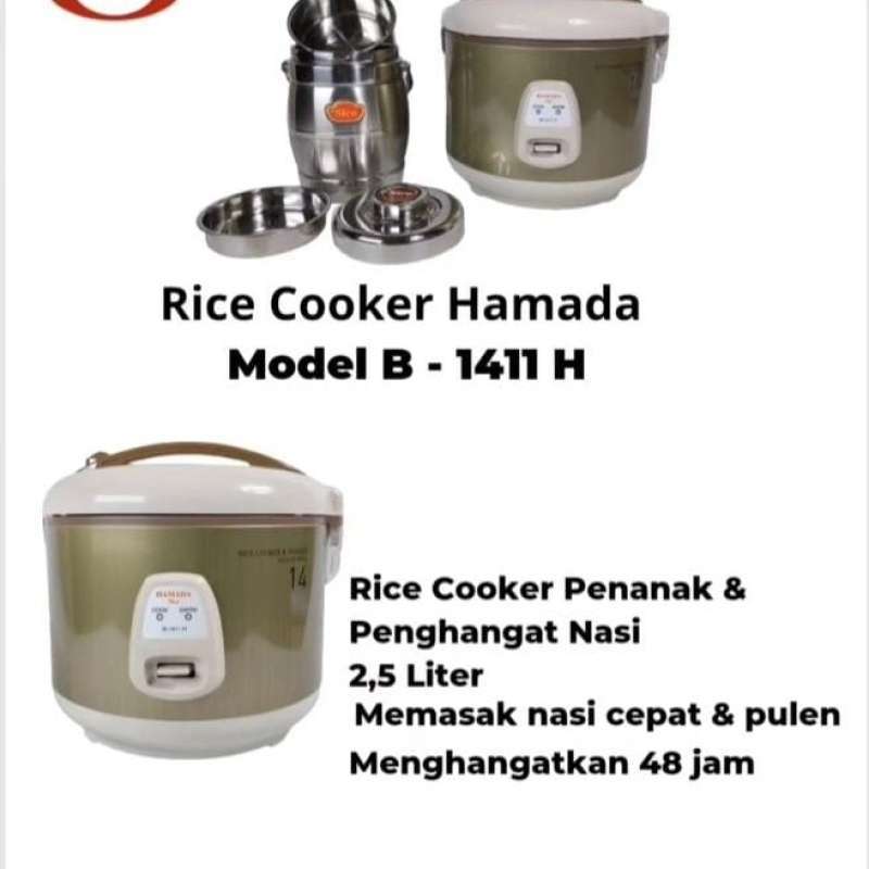 Promo Rice Cooker Sico Hamada Hr 1411 Diskon 23 Di Seller Djaya