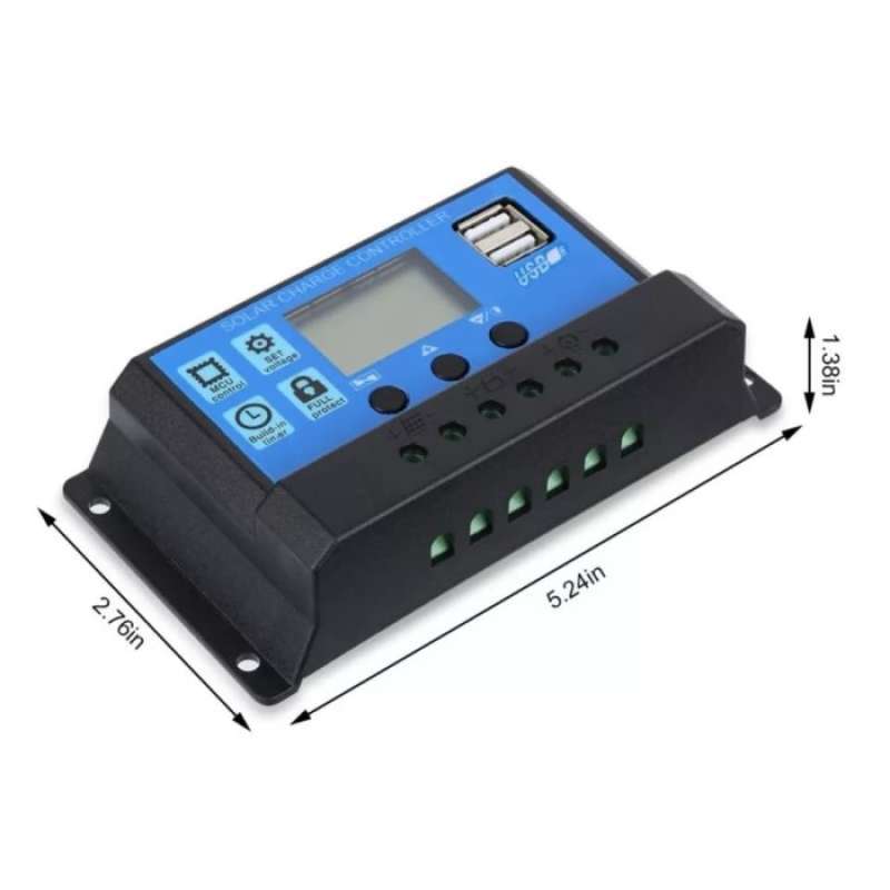 Promo Pwm 30a Solar Charge Controller Regulator Panel Battery Dual Usb ...