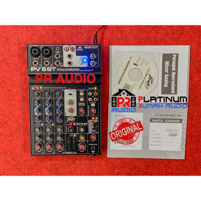 Promo Mixer Audio PEAVEY PV6BT / PV 6BT / PV6 BT PV 6 BT ORIGINAL