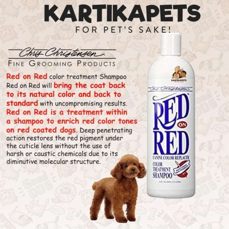 Promo Chris Christensen Red On Red Shampoo shampoo Untuk Bulu Anjing Kucing Diskon 23 Di Seller Haura Kebon Kacang Kota Jakarta Pusat Blibli