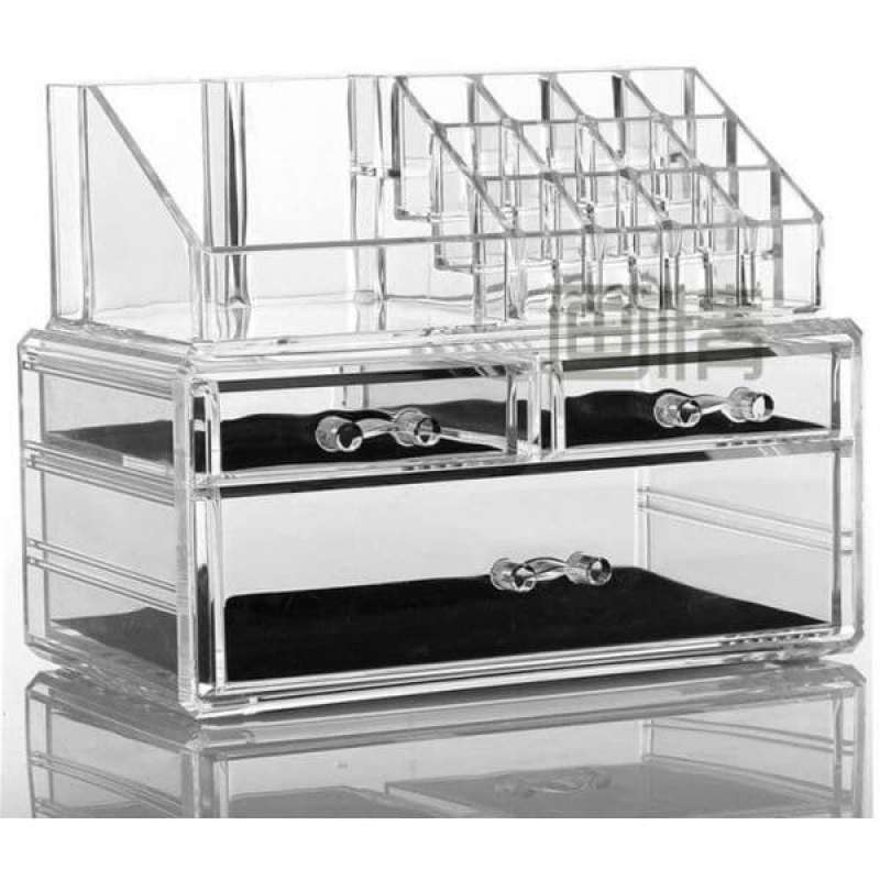Jual Acrylic Makeup Organizer Set 3 Drawers AKS710 di Seller Retail