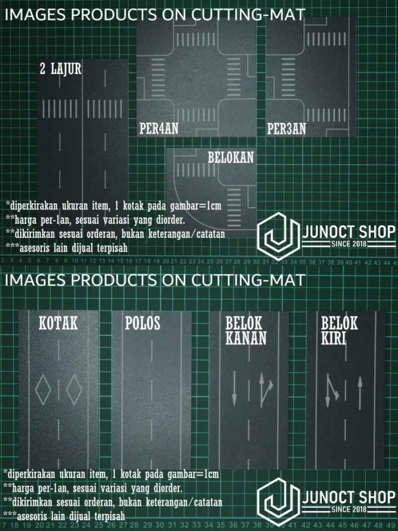 Promo Maket Jalan Raya Per3an Per4an Multi Desain Plastik Pvc Miniatur