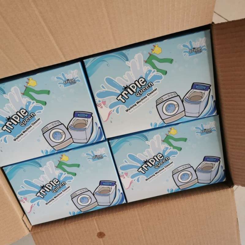 Promo 1 DUS Triple Queen Washing Machine Cleaner isi 20 kotak Diskon 33