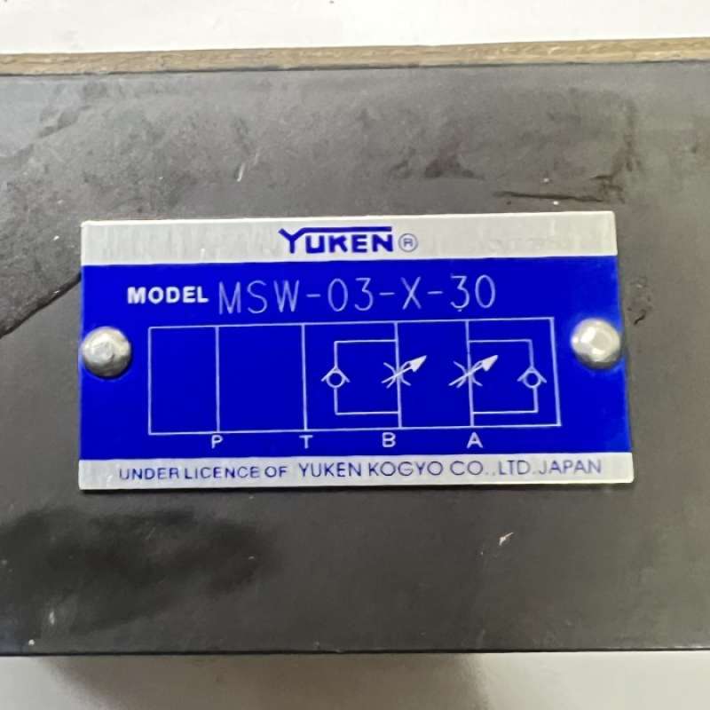 Promo FLOW CONTROL VALVE YUKEN / THORTLE AND CHECK VALVE MSW-03 ...