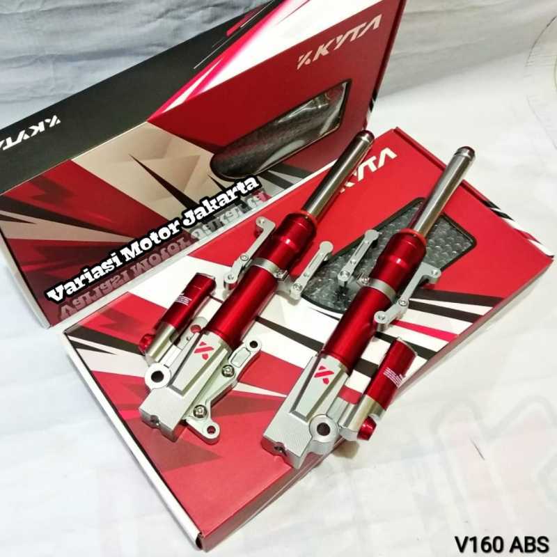 Jual Shock Depan Vario 160 ABS KTC KYTA SFF27 RED di Seller wj racing