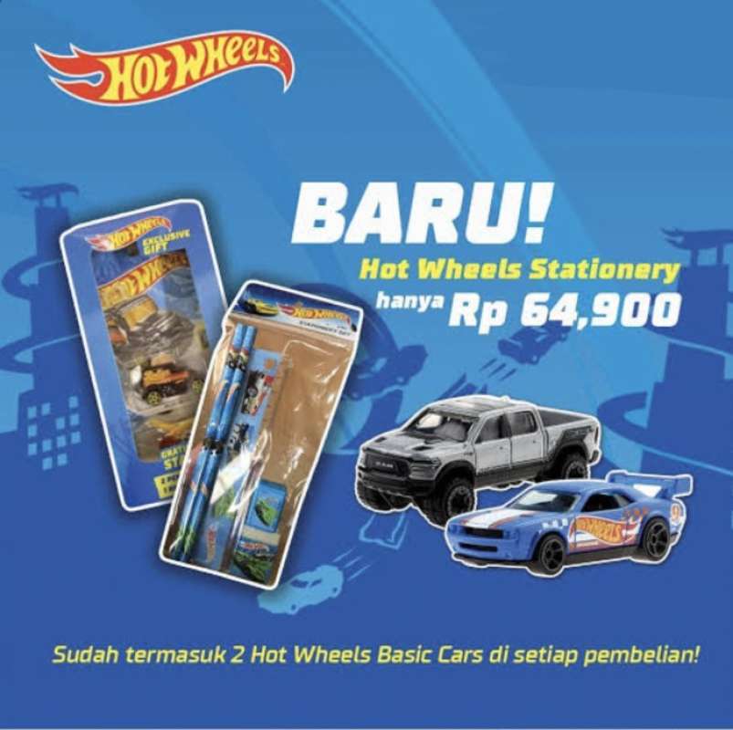 Hot wheels hot sale stationery set