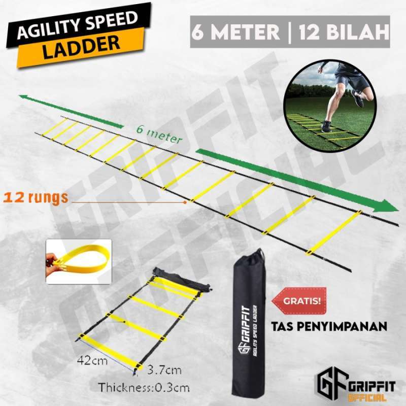 Jual ALAT LATIHAN FISIK TRAINING LADDER TANGGA KELINCAHAN / LATIHAN