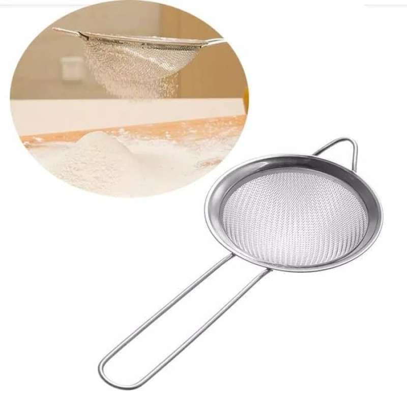 Jual Saringan Santan / Minyak / Saringan Kawat Gagang Stainless - Xs Di