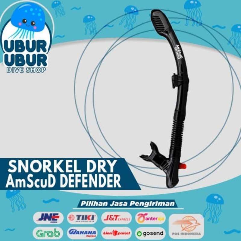 Promo SNORKEL AMSCUD DEFENDER BLACK SUPERDRY ALAT SNORKEL