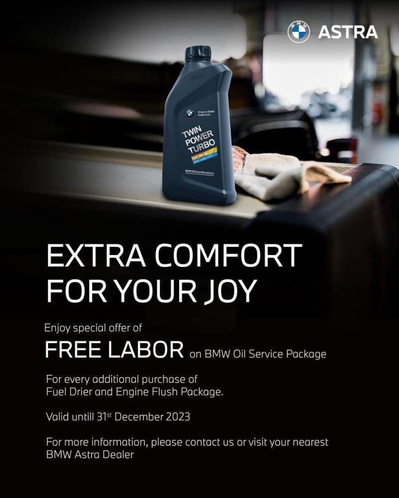 Jual Paket Servis Oli + Engine Flush + Fuel Dryer BMW F30 F30/320i