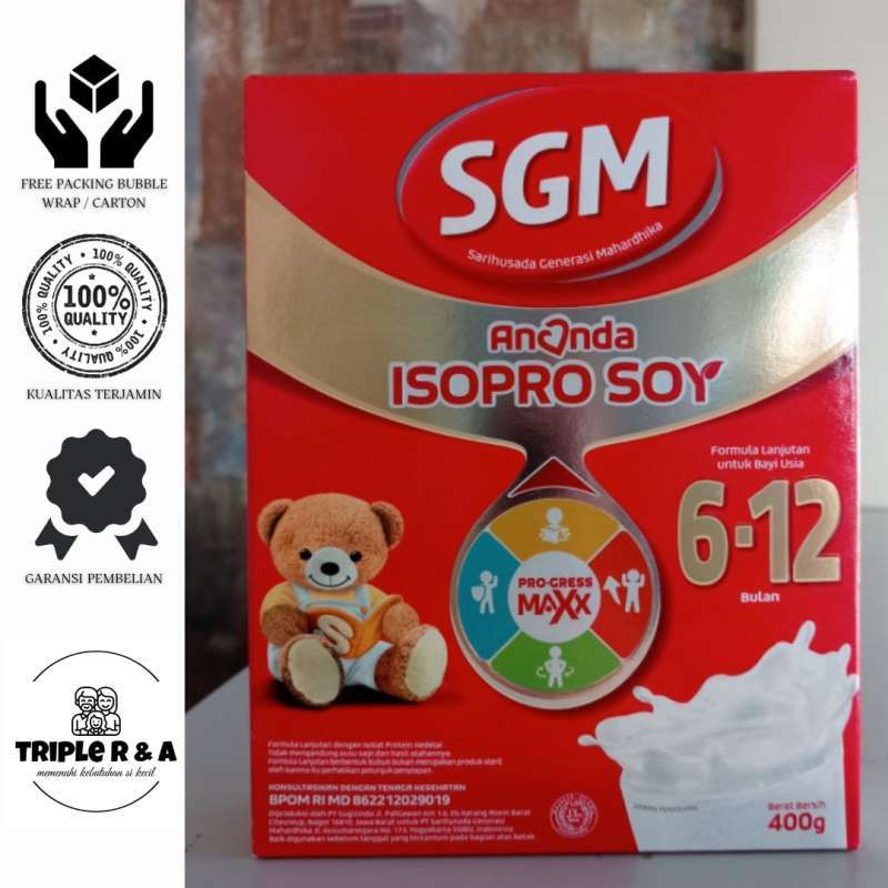 Jual Sgm Isopro Soy 400gr/ Sgm 6-12bln/sgm Isopro Soy/400gr Di