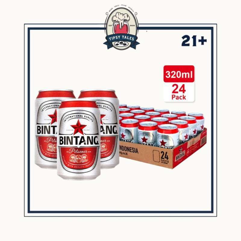 Jual 1 Ctn Bir Bintang Kaleng 330 Ml ( Kaleng Kecil ) Di Seller Tipsy