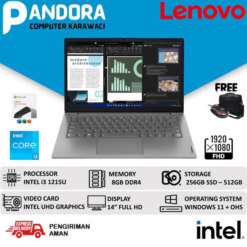 Jual LENOVO V14 G3 i3 1215U 8GB 512GB SSD 14 FHD WINDOWS 11 - 8GB/256GB ...